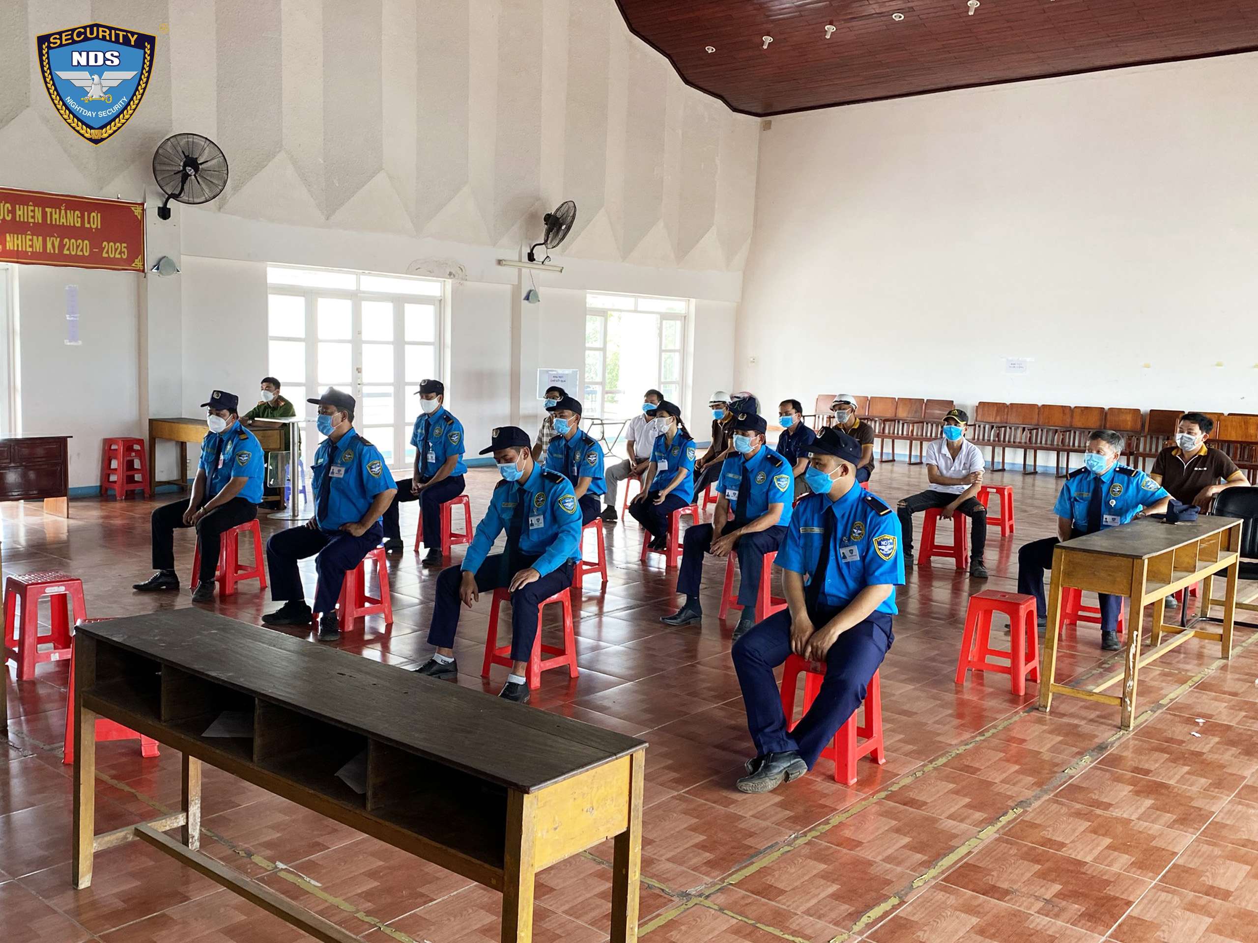 bảo vệ ngày đêm đào tạo nội dung lý thuyết về kỹ năng phòng và chữa cháy tại mục tiêu