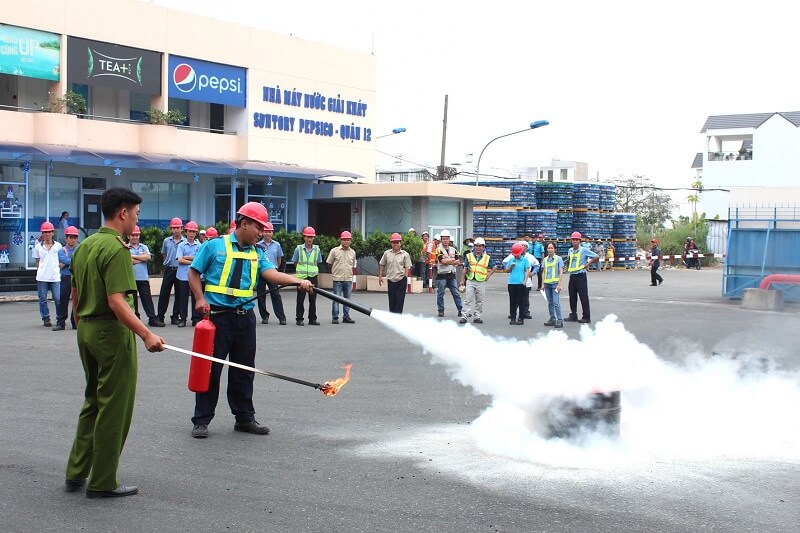 Bảo vệ Ngày & Đêm diễn tập PCCC tại nhà máy Pepsico