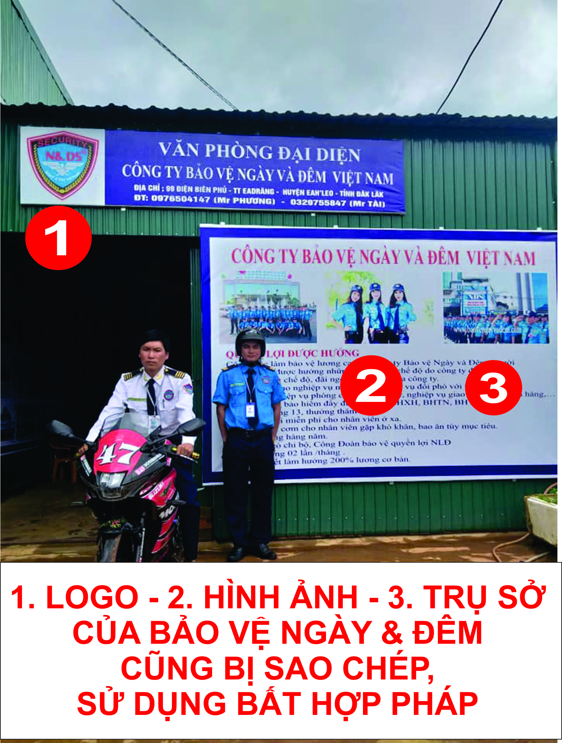 sử dụng hình ảnh bất hợp pháp