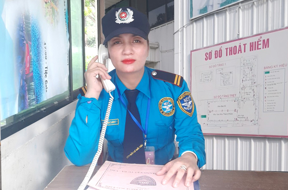 Nữ nhân viên bảo vệ chuyên nghiệp Phạm Thị Phương Nam (Đội BD01)