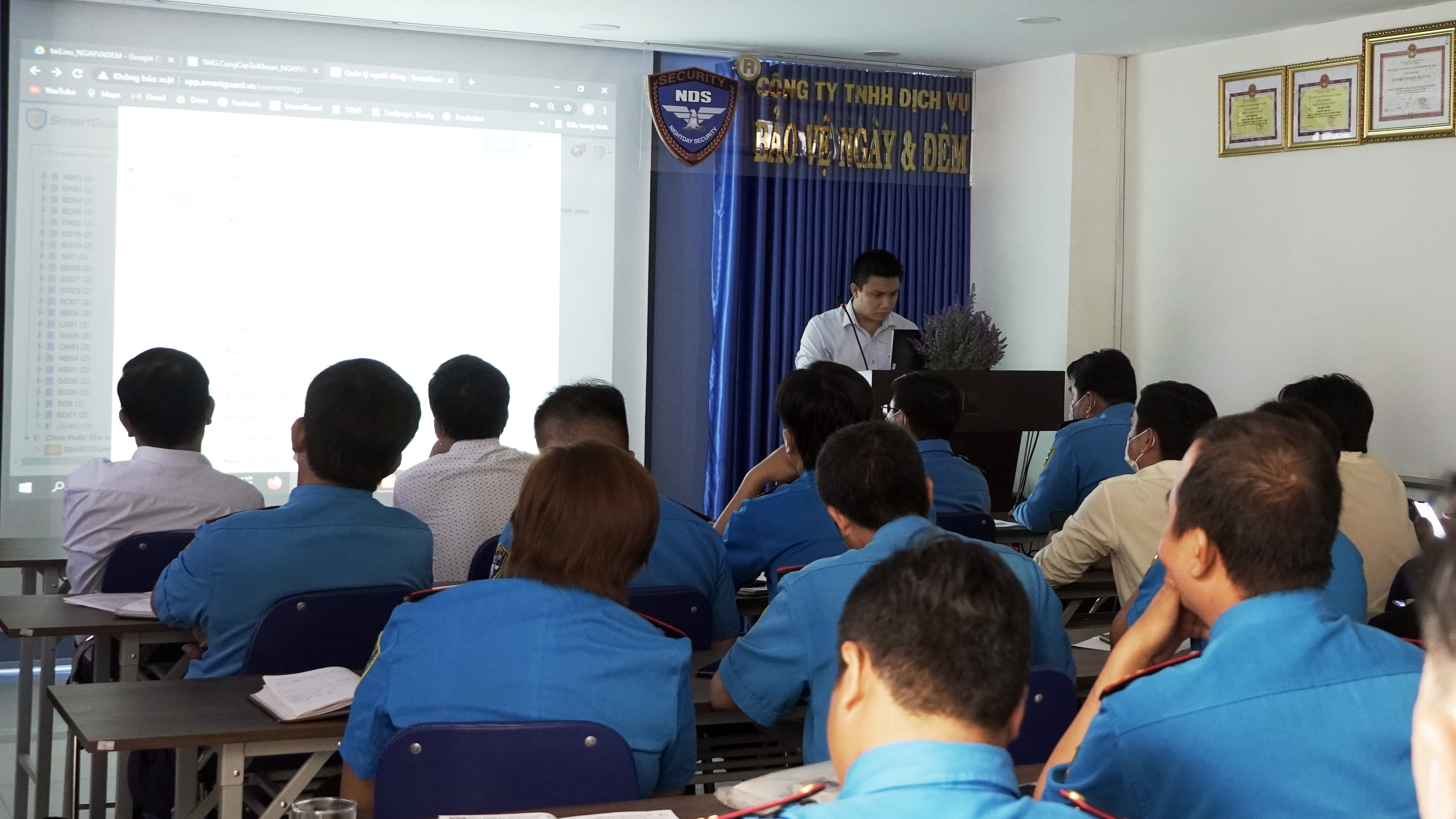 Training management level to use the software on the admin page