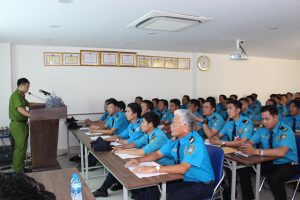 Công ty bảo vệ huấn luyện PCCC cho CBNV