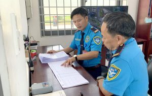 Bàn giao ca trực bảo vệ