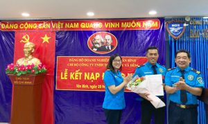 Kết nạp Đảng viên Lê Huỳnh Phương Vũ tại Công ty Bảo vệ Ngày & Đêm