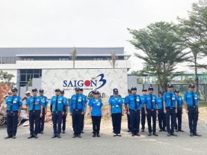 Lực lượng bảo vệ ngày đêm tại công ty TNHH Sài Gòn 3 Jean