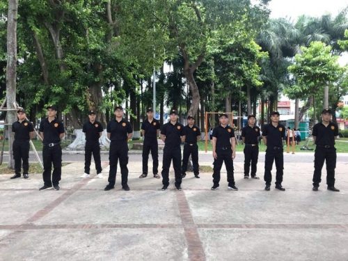 Đội ngũ nhân viên công ty bảo vệ Thiên Long