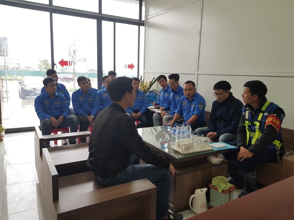 Đội ngũ nhân viên công ty bảo vệ Trâm Anh