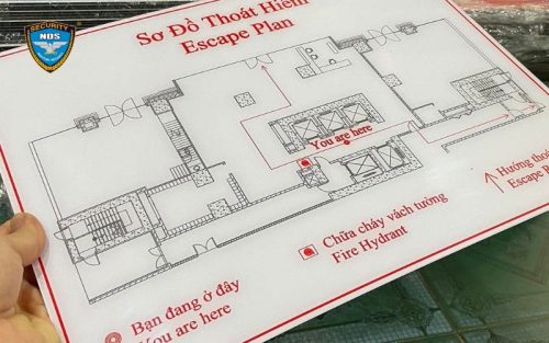 Sơ đồ thoát hiểm phải rõ ràng minh bạch