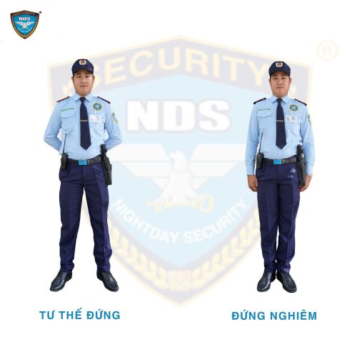 Quy định tác phong làm việc của bảo vệ về tư thế đứng