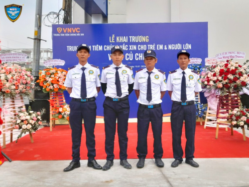 Đơn vị Ku casino triển khai đảm bảo an ninh trật tự cho buổi khai trương của VNVC