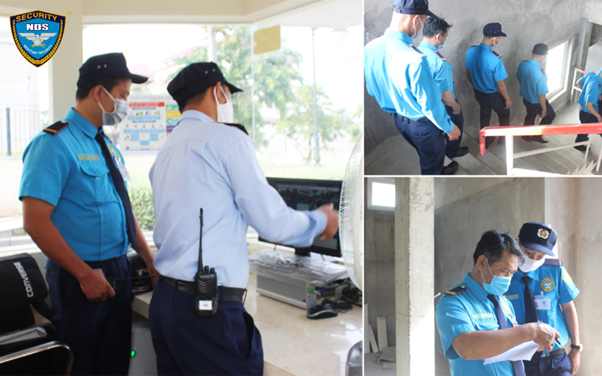 làm nhiệm vụ bảo vệ chung cư Saroma Villa